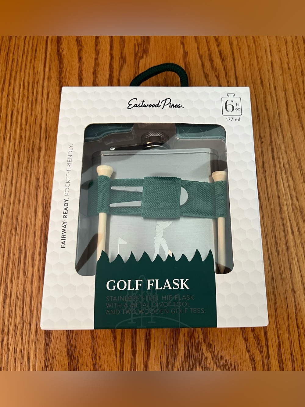 Eastwood Pines Stainless Steel 6oz Golf Flask